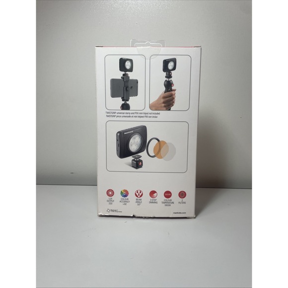 Manfrotto Lumimuse 3 High Power LED Light and accessories Designed In Italy NEW - Picture 2 of 4